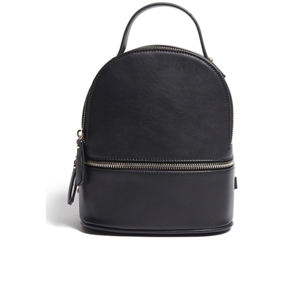 forever 21 black faux leather backpack 🖤✨